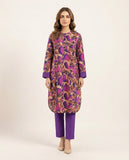 Premium Women's 2 Piece Linen Stitched Suit Free Size - L#11