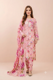 Maria.B Butterfly - Printed Lawn 3-Piece Unstitched Suit with Full Sequence Chickenkari Embroidery