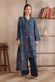 Airjet Fancy Peach Wool Embroidered Suit | Alif Vol-572 (Design - 04)