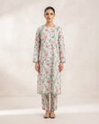 2-Piece Printed Stitched Khaddar Suit k-01