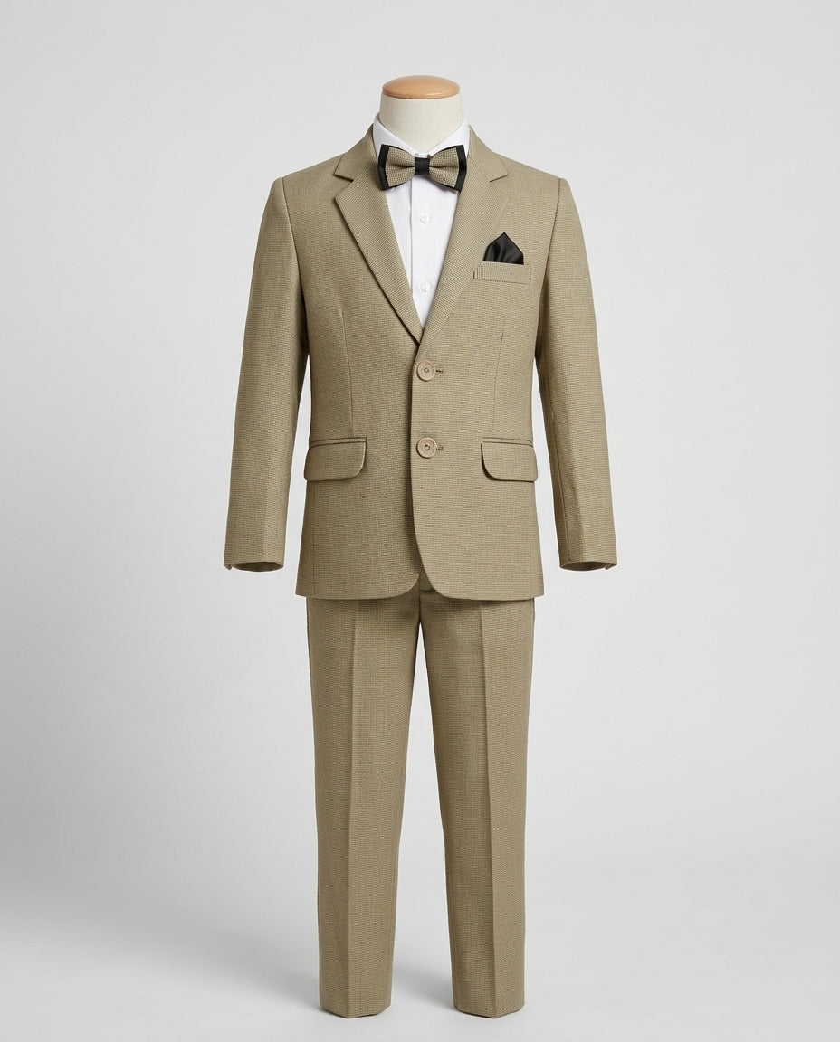 Premium Kids Wedding & Party Wear Formal 3-Piece Pant Coat Suit Set | Size (16 to 24) PC - 01