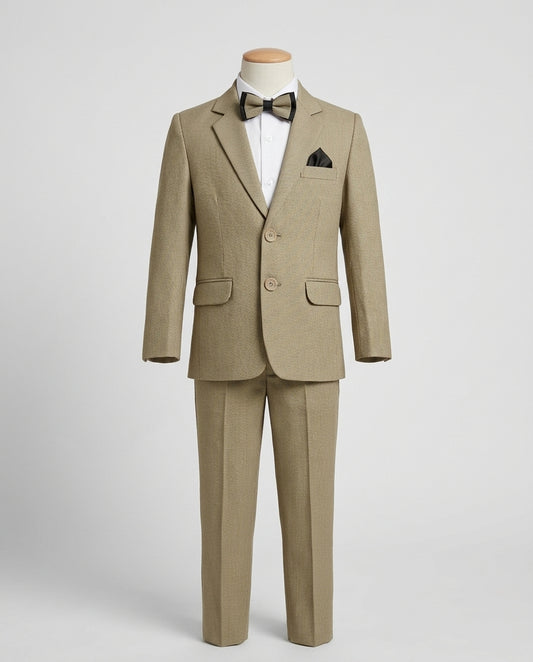 Premium Kids Wedding & Party Wear Formal 3-Piece Pant Coat Suit Set | Size (16 to 24) PC - 01