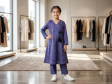 Bin Saeed Girls Printed 2 Piece Stitched Frock Suit | Sizes 6-14 years
