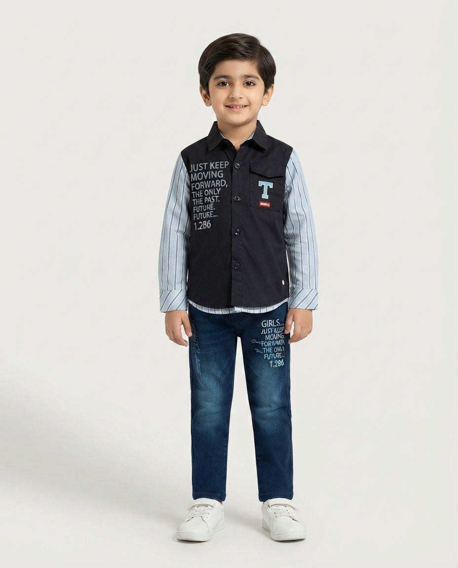 Boys Winter Outfit | W-35 (size 20 to 22)