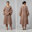 BINT-E-SAEED Luxe: Sparkling Copper Dream Frock