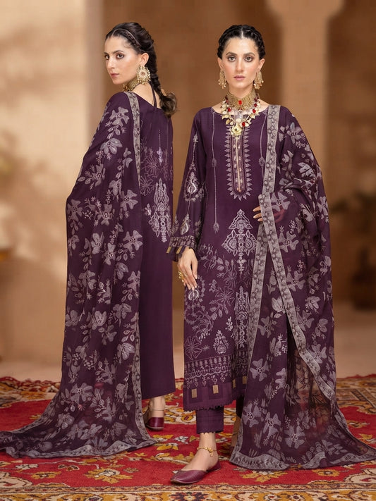 Airjet Wool Fancy Ari Embroidered 3-Piece Suit with Laser Cut Dupatta | Alif Vol-508