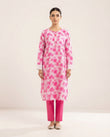 Premium Women's 2 Piece Linen Stitched Suit Free Size - L#08