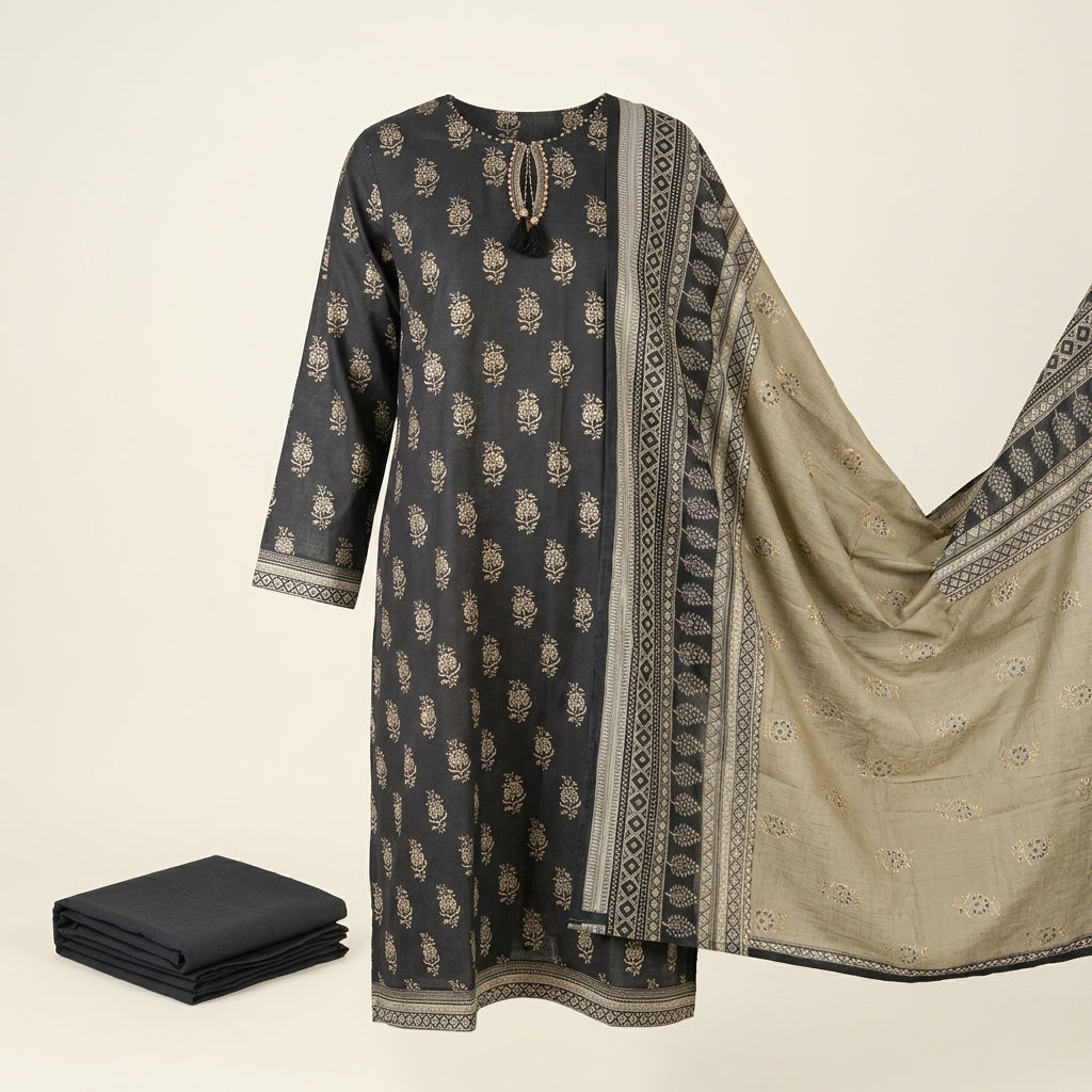 Bin-Saeed 3 Piece Printed Stitched Khaddar | KD-20