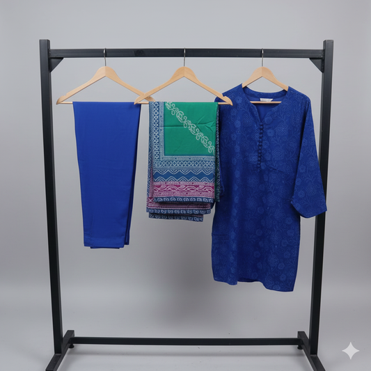 Tawakal Elegant 3-PC stitched Printed Suit