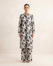 Premium Women's 2 Piece Linen Stitched Suit Free Size - L#57