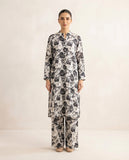 Premium Women's 2 Piece Linen Stitched Suit Free Size - L#57