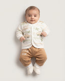 Adorable Newborn Soft Knit 3-Piece Outfit (N#09)