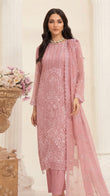 MIRAB by Bin Hameed: Luxury Embroidered Chiffon Stitch Suit - MBH-09