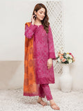 3 Piece Printed Linen sequence boring patch work - 13