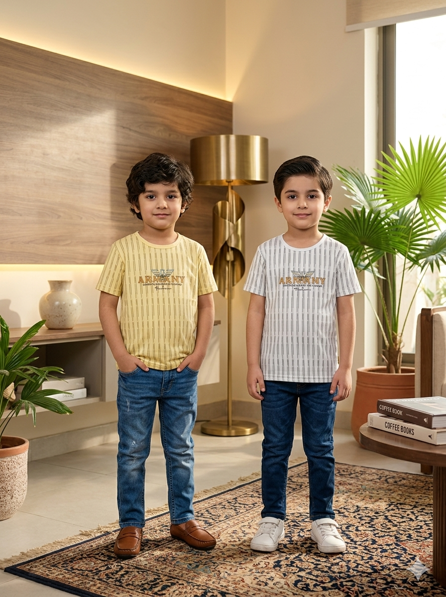 Boys Summer T-Shirt – Trendy & Comfortable | size 20 to 24