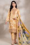 Printed Lawn 3-Piece Unstitched Suit with Sequin Patch Work (D-04)