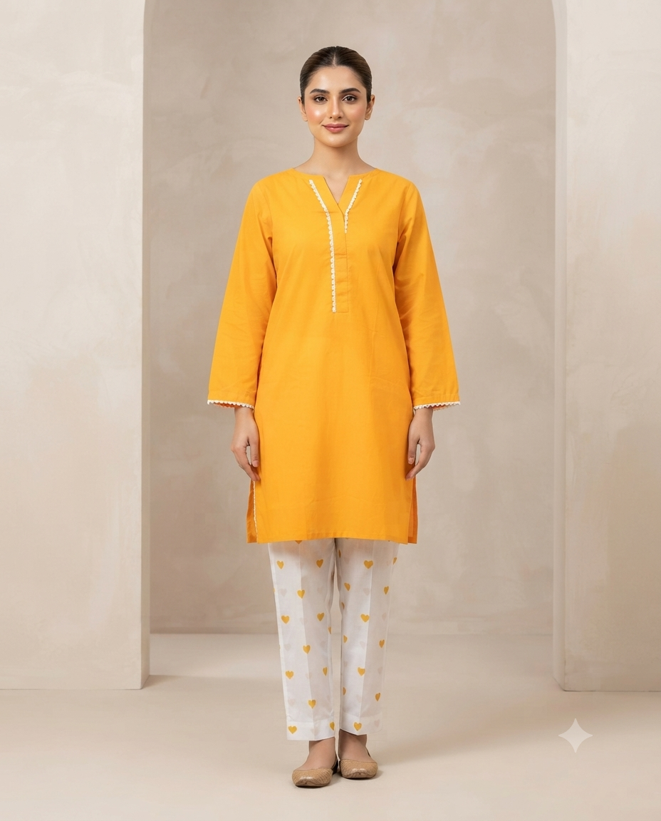 Premium Women's 2 Piece Cotton Stitched Suit – Soft & Comfortable Casual Wear
