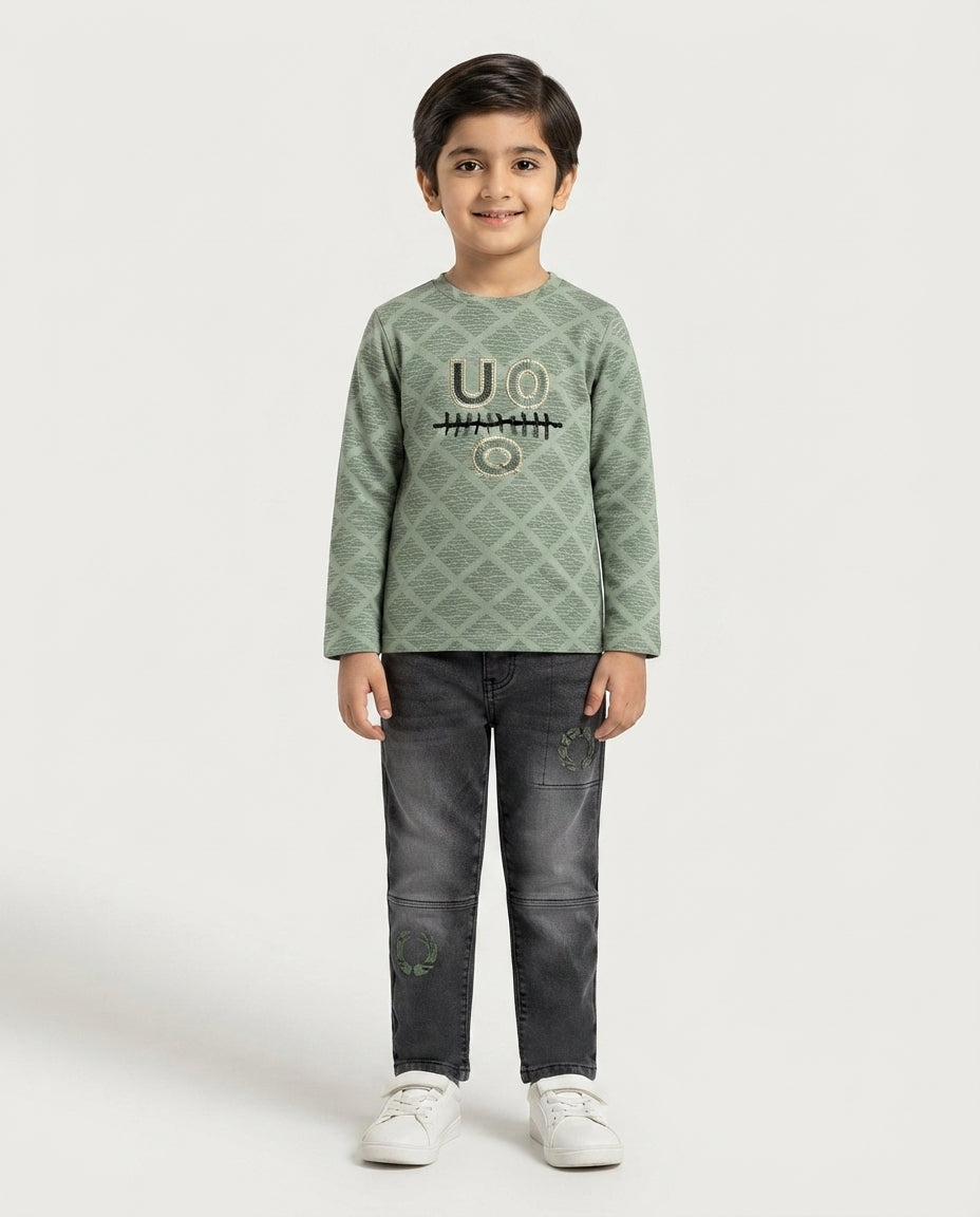 Boys Winter Outfit | W-36 (size 20 to 22)