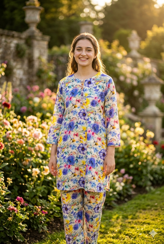 Women’s 2 Piece Stitch Lawn Suit – Casual & Summer Wear | 34