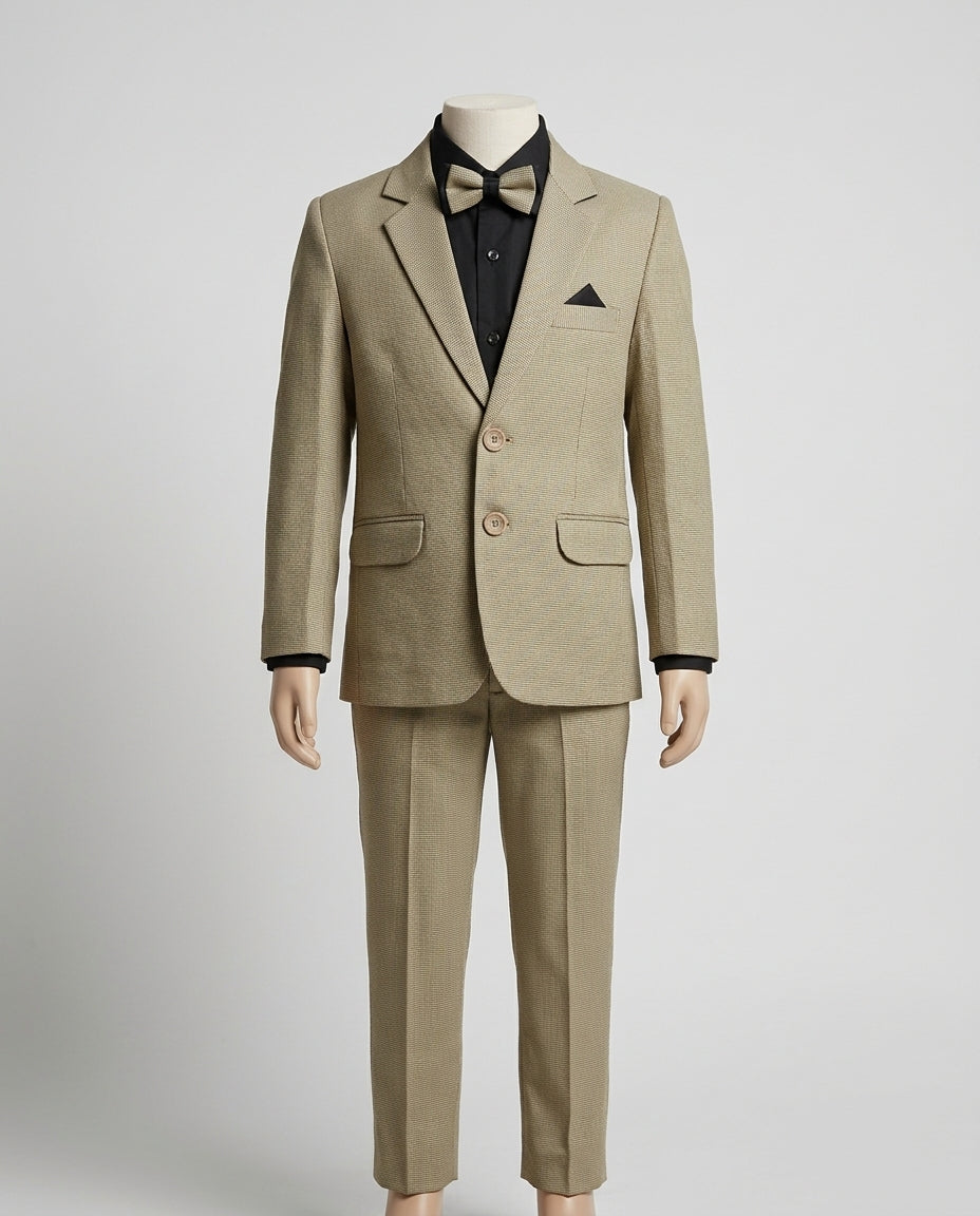 Premium Kids Wedding & Party Wear Formal 3-Piece Pant Coat Suit Set | Size (16 to 24) PC - 06