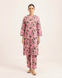 Premium Women's 2 Piece Linen Stitched Suit Free Size - L#58