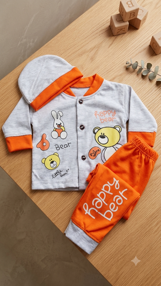 Adorable Newborn Soft Knit 3-Piece Outfit (N#10)