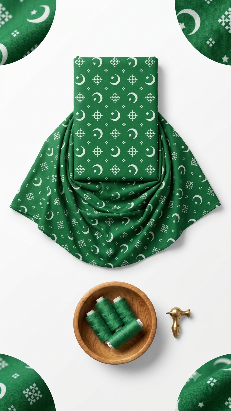Azadi Festive Collection - Printed Shirt with Solid White Trouser