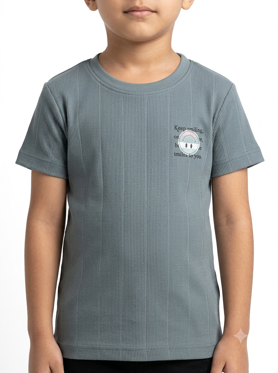 Kids' Designer-Inspired Graphic Crew Neck T-Shirt (2-10 years)