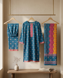 Bin Saeed Stitched 3 Piece Lawn Suit 48 – Comfortable & Stylish Daily Wear for Women