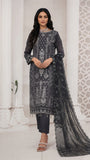 MIRAB by Bin Hameed: Luxury Embroidered Chiffon Stitch Suit - MBH-07