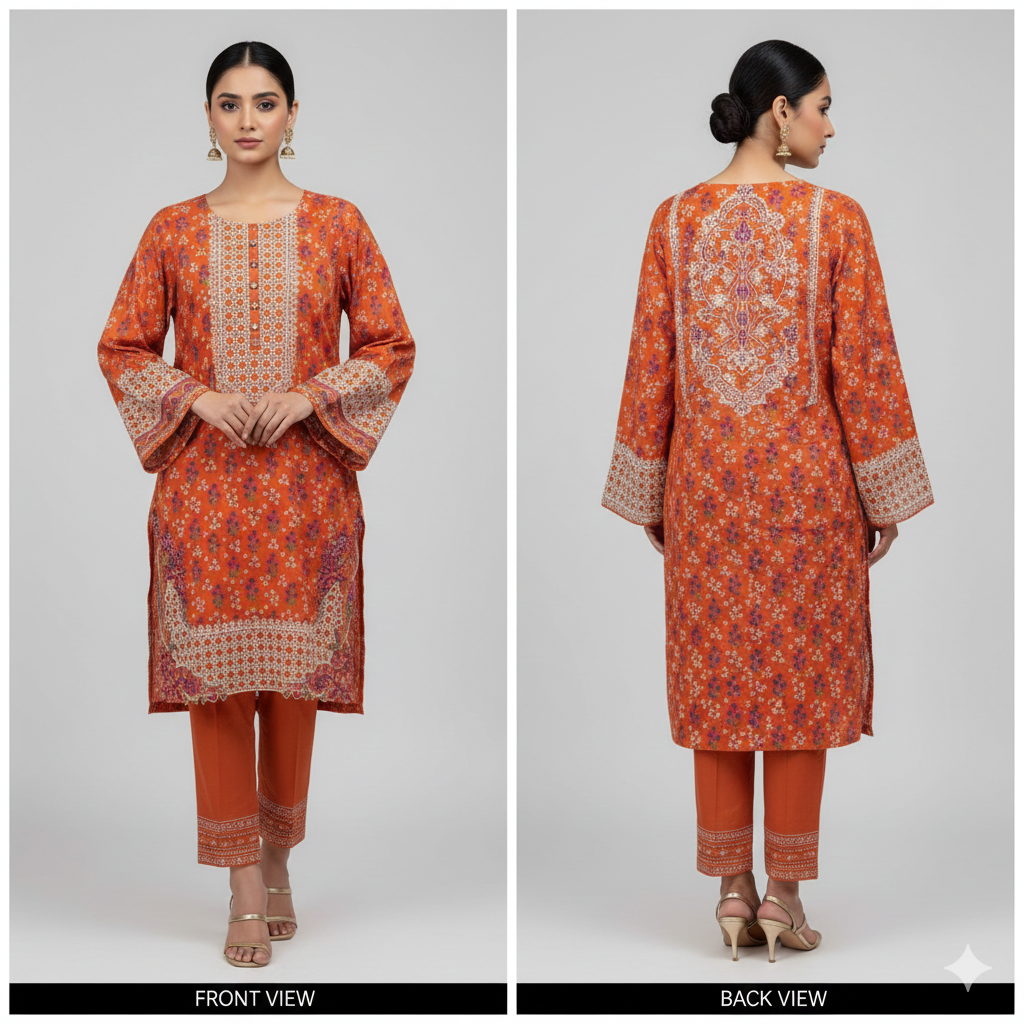 HZ Textiles Vibrant Cambric Print Shirt