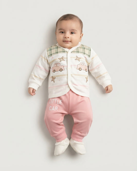 Adorable Newborn Soft Knit 3-Piece Outfit (N#09)