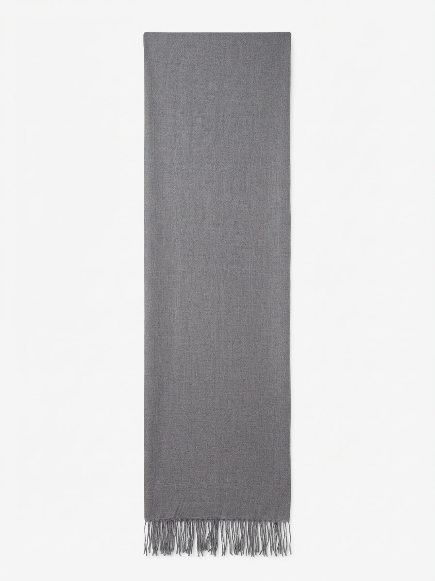 Premium Solid Plain Lightweight Wool Shawl | Cozy Winter & Everyday Wrap