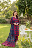 Unstitched 3-Piece Digital Print Lawn Suit B-18