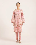 Premium Women's 2 Piece Linen Stitched Suit Free Size - L#33