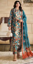 3 Piece Embroidered Linen Suit | L#43