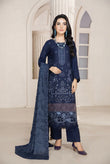 Airjet Fancy Wool Peach Embroidered Suit | Alif Vol-555 (Design - 06)