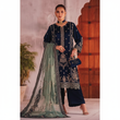 Dr. Haris Dr. Velvet Vol-02: Unstitched Embroidered Velvet Suit with Fancy Dupatta