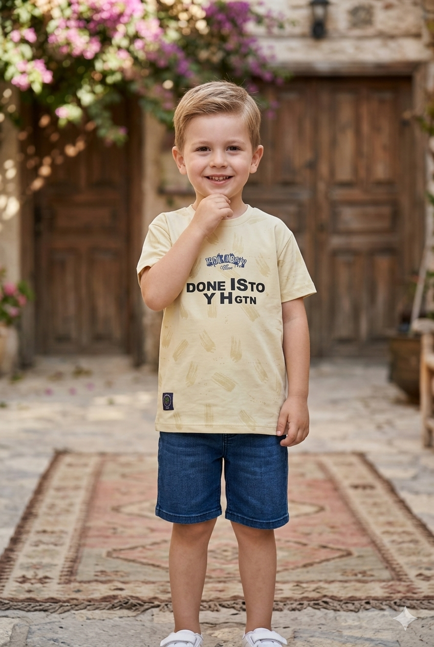Boys Summer T-Shirt – Trendy & Comfortable | size 22 to 24