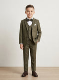 Premium Kids Wedding & Party Wear Formal 3-Piece Pant Coat Suit Set | Size (16 to 24) PC - 11
