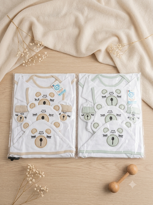 Newborn Baby 6 Pcs Starter Gift Set For 0-3 Months