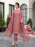 D-10303 Rameen By Raikhta | Embroidered Slub Lawn 3PC Unstitched Suit.