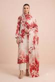 Miraal - Premium Printed Lawn 3-Piece Suit (Design #10)