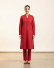 Premium Women's 2 Piece Linen Stitched Suit Free Size - L#35
