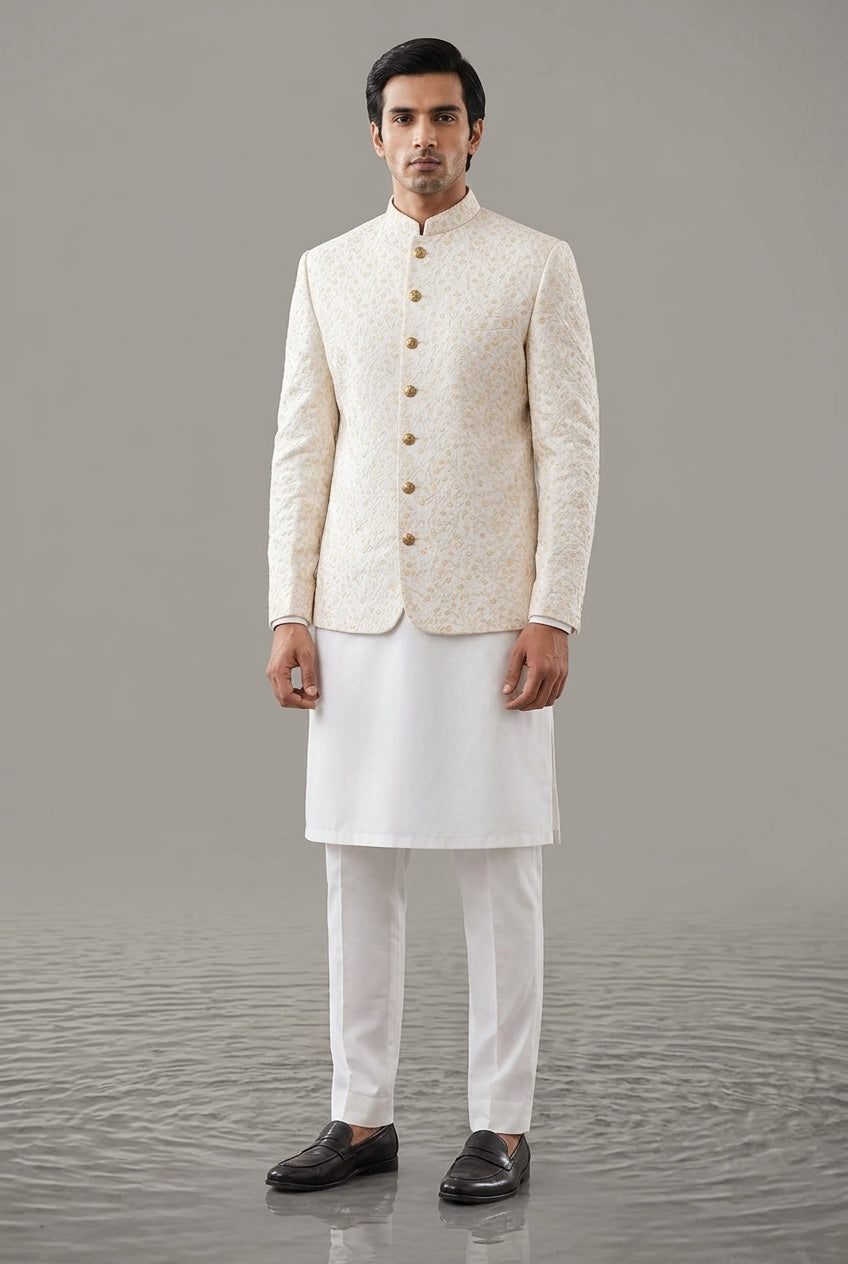 Narkin's The Heritage Edit - Luxury 3 Piece Unstitched Fabric The 01