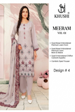 Khushi Meeram Luxury Embroidered Lawn Suit – Design # 4