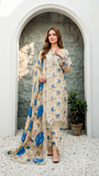 Maria.B Butterfly - Printed Lawn 3-Piece Unstitched Suit with Sequence Boring Patch Work