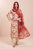 Miraal - Premium Printed Lawn 3-Piece Suit (Design #03)