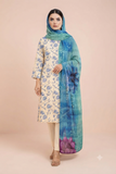Romania - Premium Printed Lawn 3-Piece Suit (D#09)