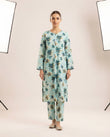 2-Piece Printed Stitched Khaddar Suit k-08